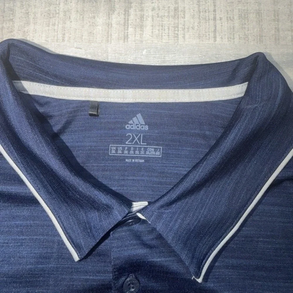 Adidas Golf Polo Shirt Navy&grey With Budweiser Logo Men's 2XL